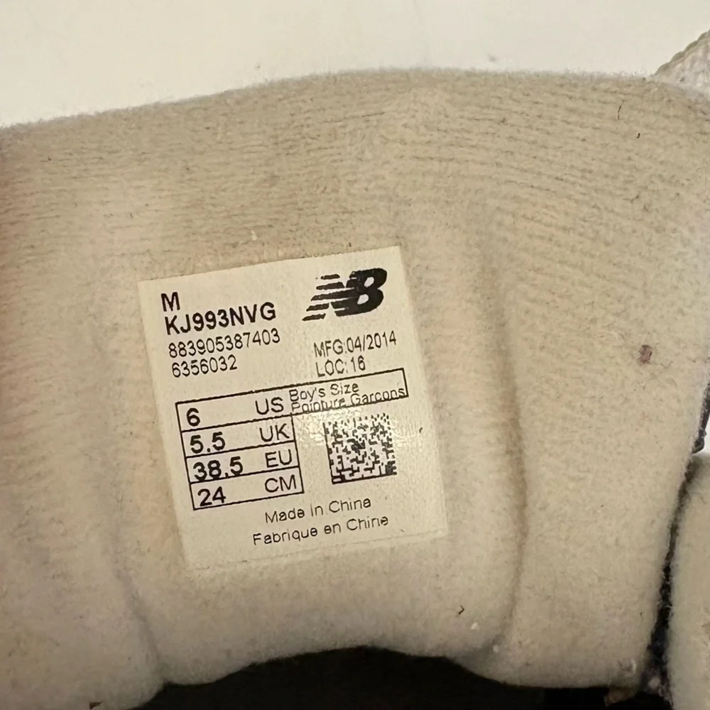 New Balance || 993 Sneakers‎ Navy Blue Boys 6